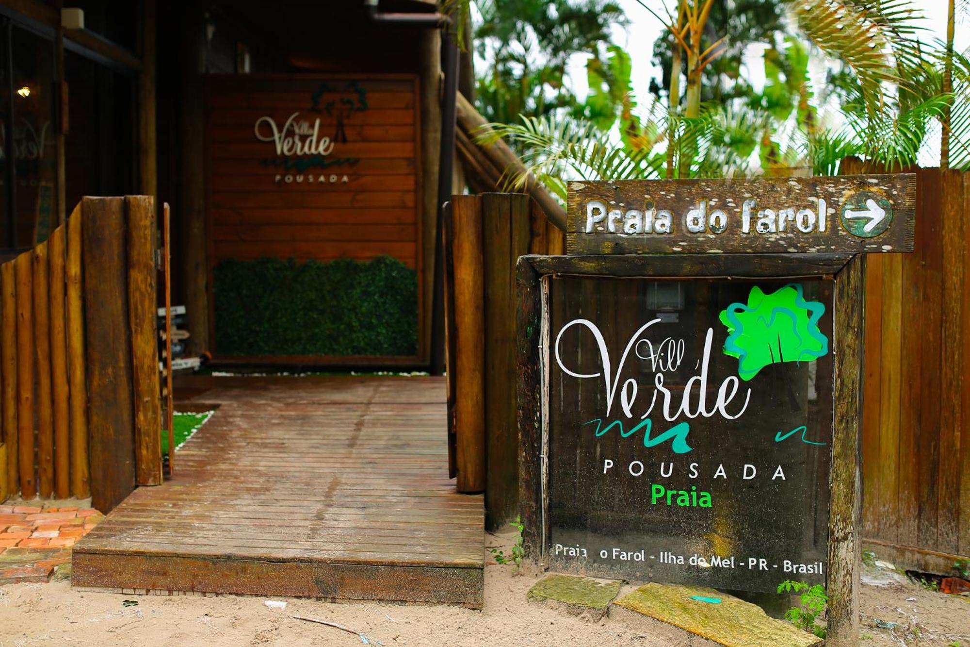 Pousada Villa Verde - Frente Para A Praia Do Farol Илья-ду-Мел Экстерьер фото