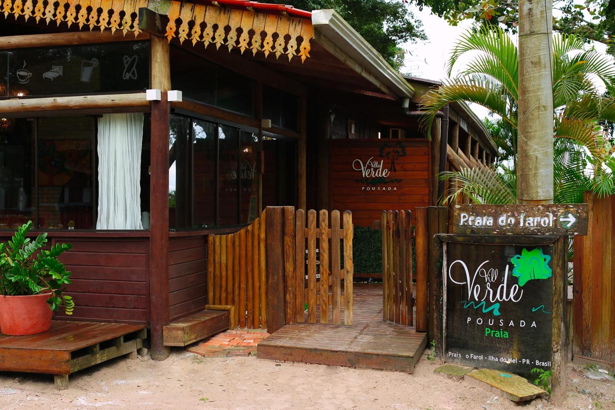 Pousada Villa Verde - Frente Para A Praia Do Farol Илья-ду-Мел Экстерьер фото